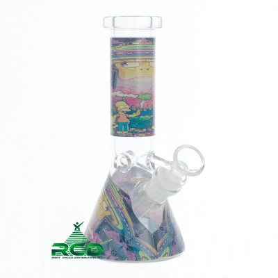 WATER PIPE BEAKER GLOW IN DARK WP10028 1CT